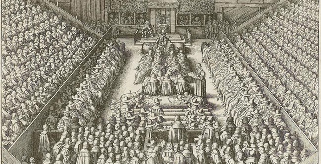 Print of 17th Century Parliament