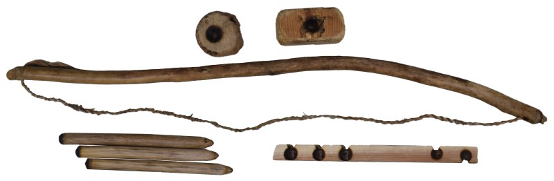 Fire-starting bow drill set