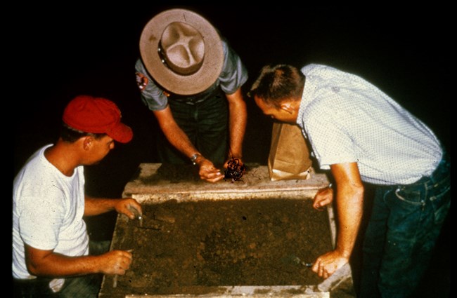 National Park Service Excavation. National Park Service Excavation.