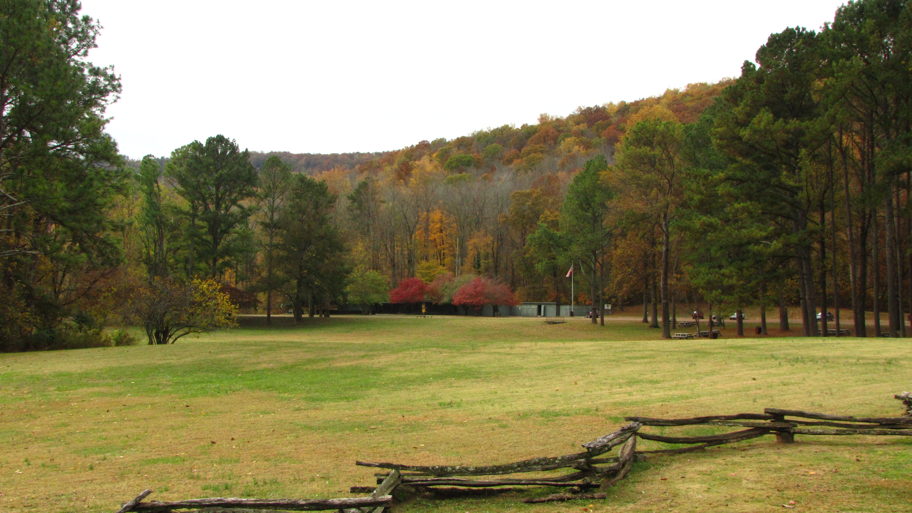 looking toward the visitor center
