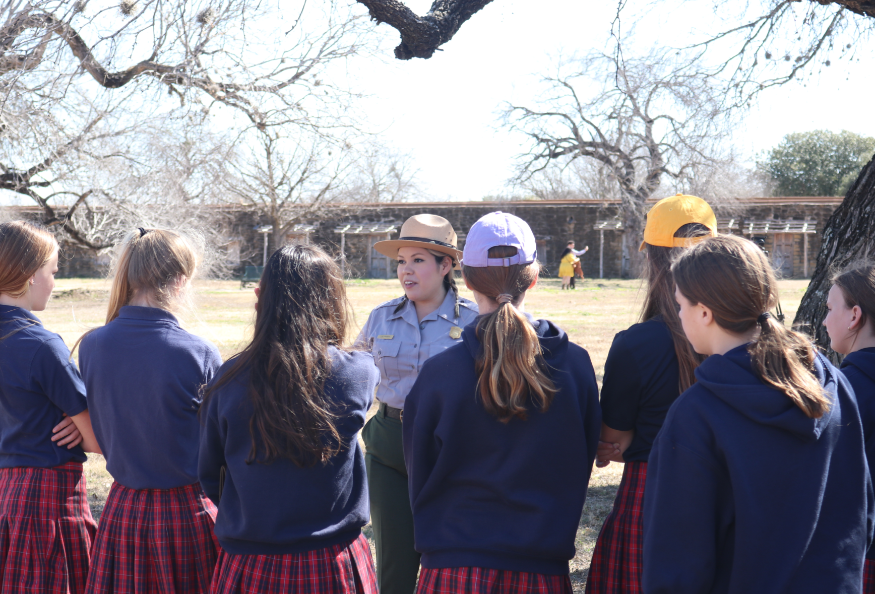 Park Ranger with School Kids