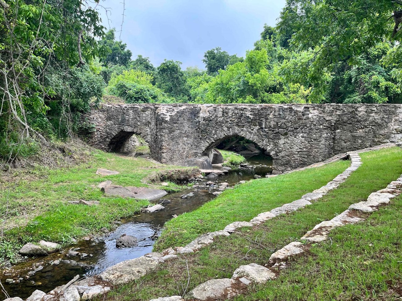 Espada Aqueduct in Spring