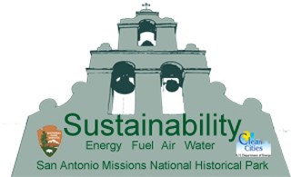 San Antonio Missions sustainability logo San Antonio Missions sustainability logo