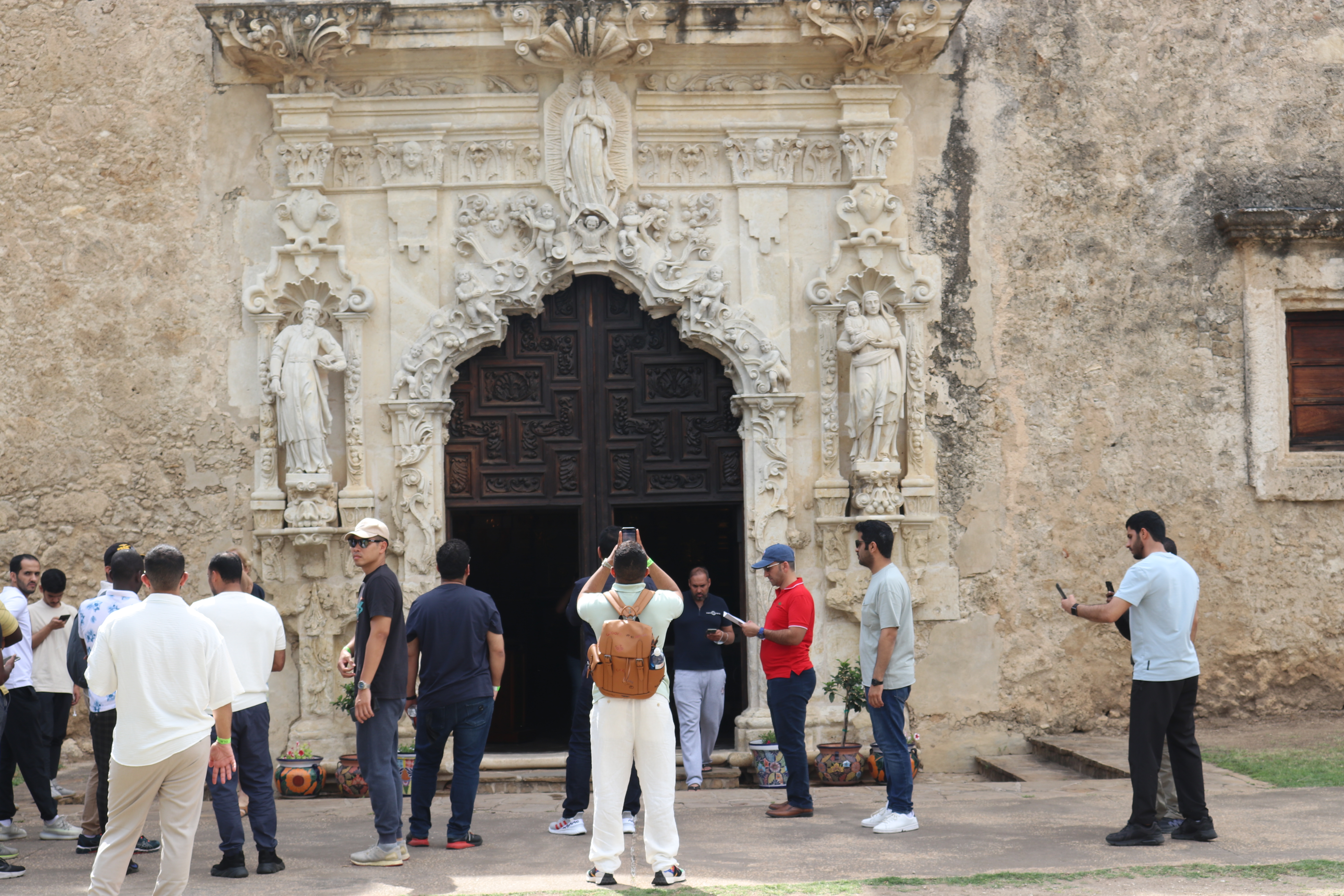 Tourists at Mission San José