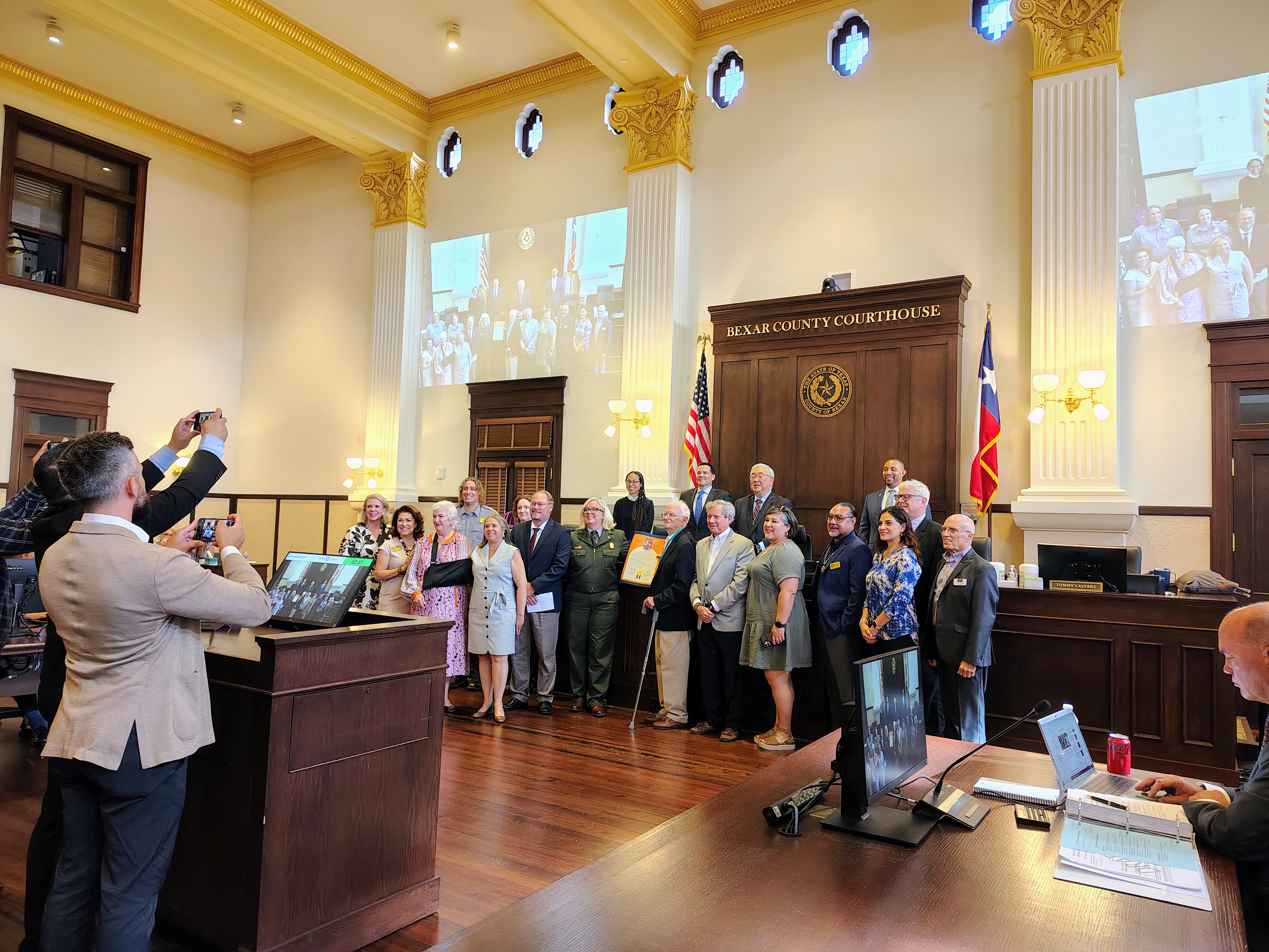 World Heritage Proclaation Day in Bexar County Courthouse