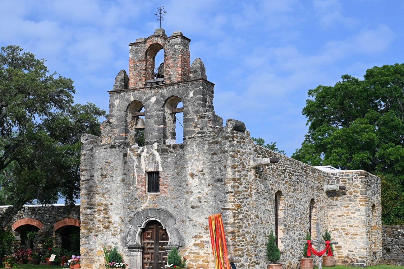 View of church at Mission Espada