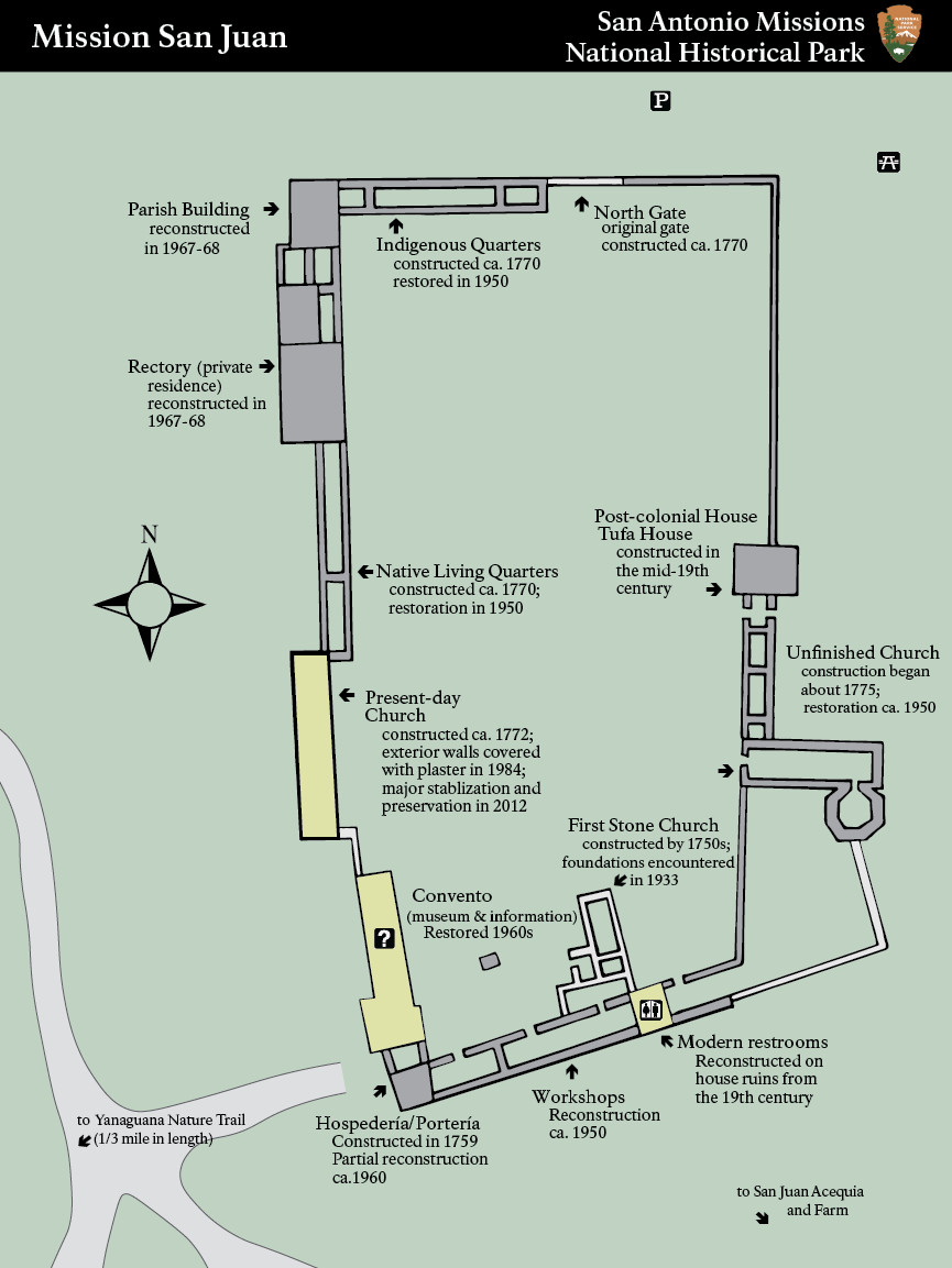 Map of Mission San Juan