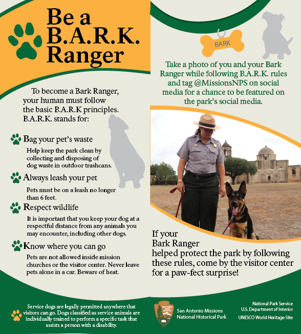 Bark Ranger Program Rack Card