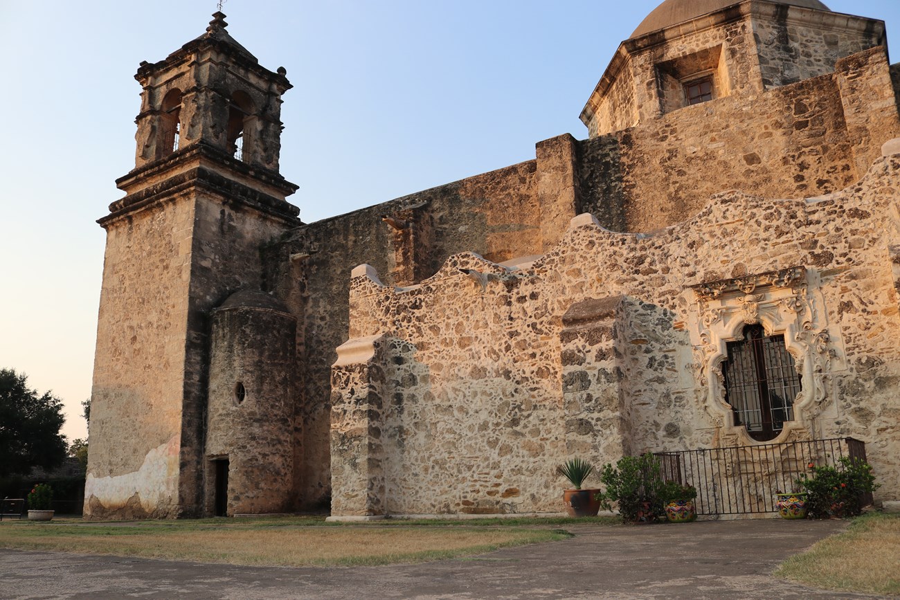 Mission San José. View of the historic church.