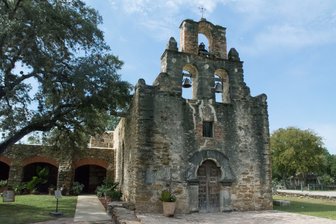 View of church at Mission Espada
