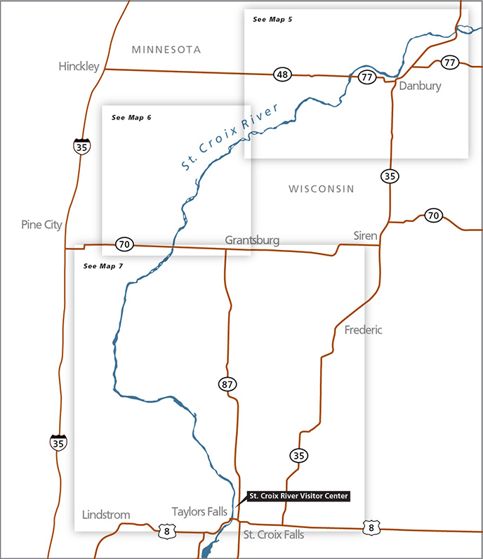 St Croix River Map Maps - Saint Croix National Scenic Riverway (U.s. National Park Service)