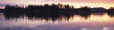 Sunset over Saint Croix Island