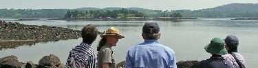 Park ranger presenting a program on the beach