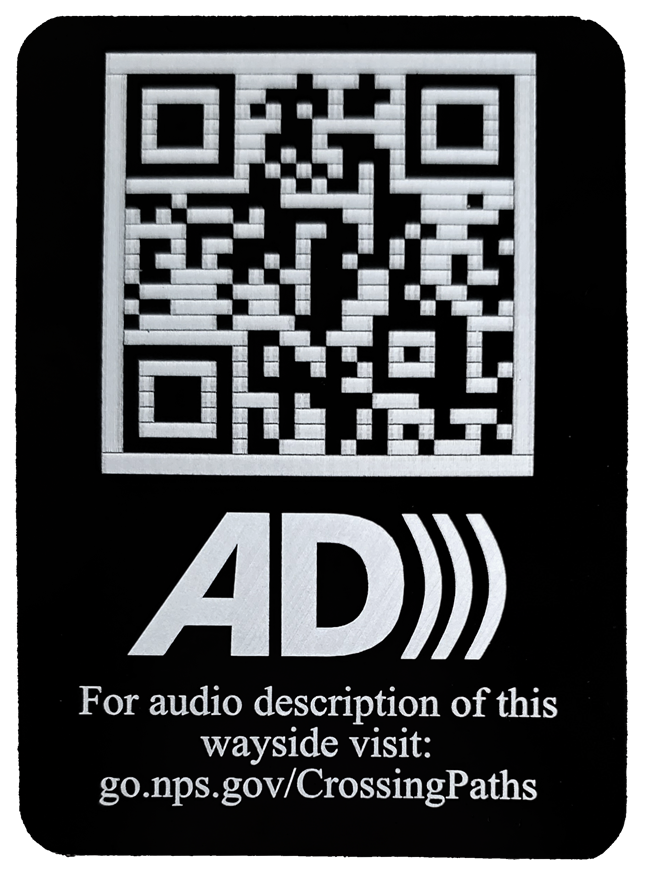 A black block with Audio Description image and text.
