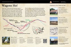 thumbnail image of "Wagons Ho!" exhibit panel