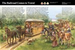 thumbnail of "The Railroad Comes to Town!" exhibit panel