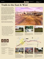 thumbnail of "Trails to the East & West" exhibit panel