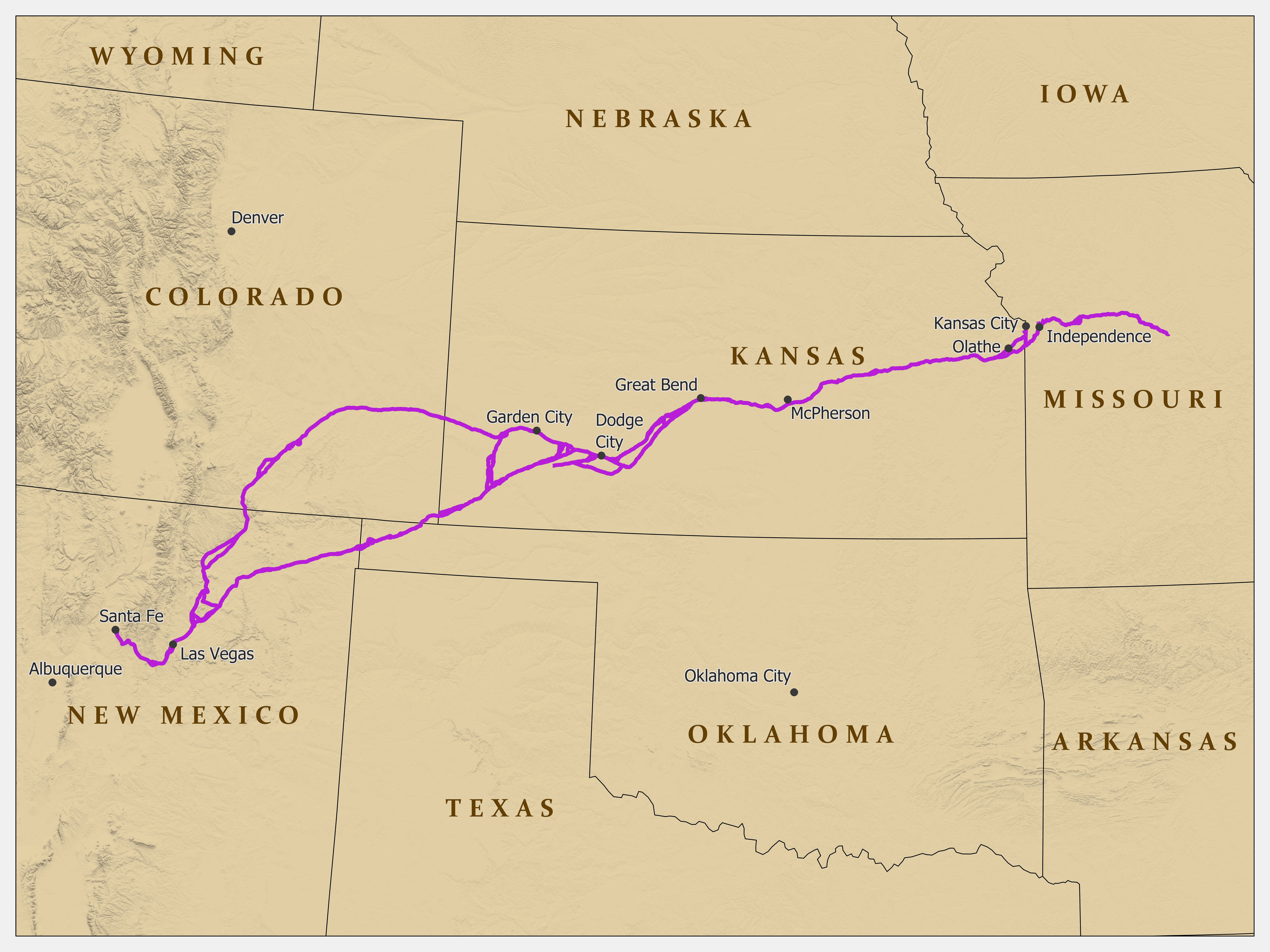 Maps Santa Fe National Historic Trail U S National Park Service