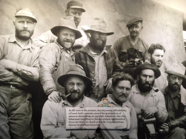 Image of Flat Stanley with Historic Photo of Fishermen