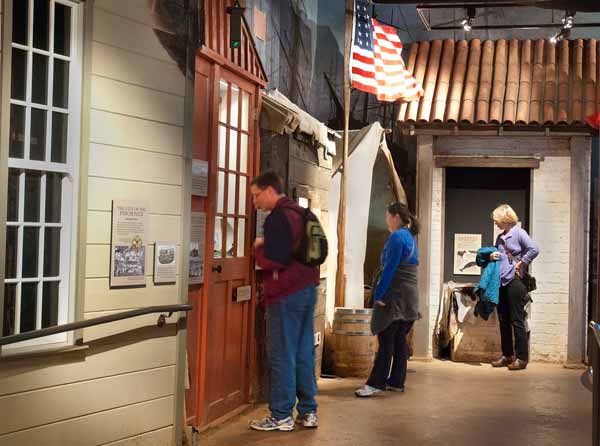 A section of THE WATERFRONT exhibit in the park visitor center. A section of THE WATERFRONT exhibit in the park visitor center.