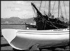 The blue pilot yawl at Hyde Street Pier.