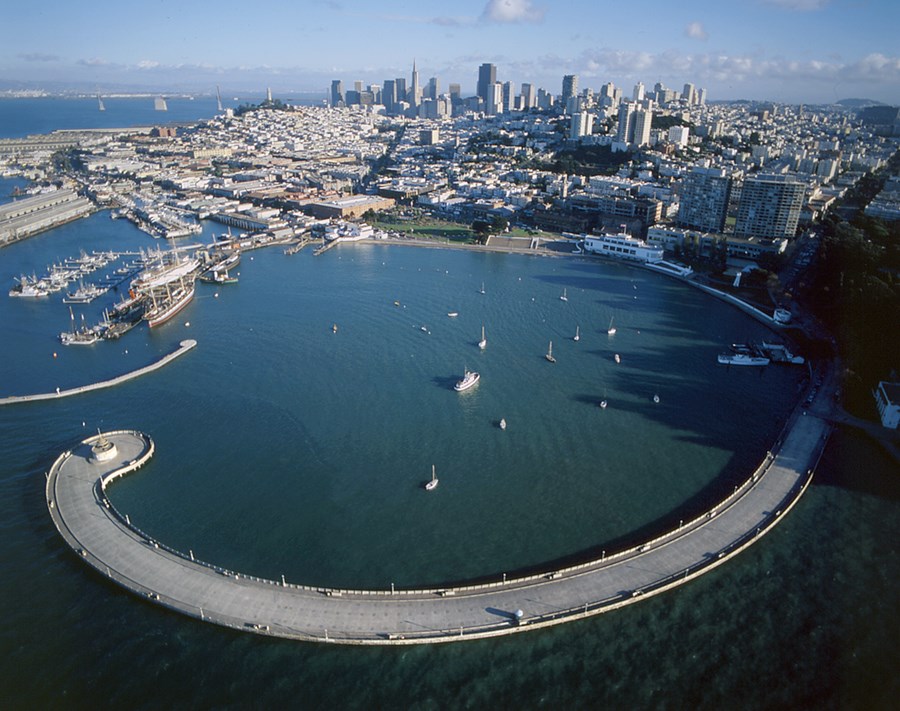 Aerial View of Aquatic Park Pier