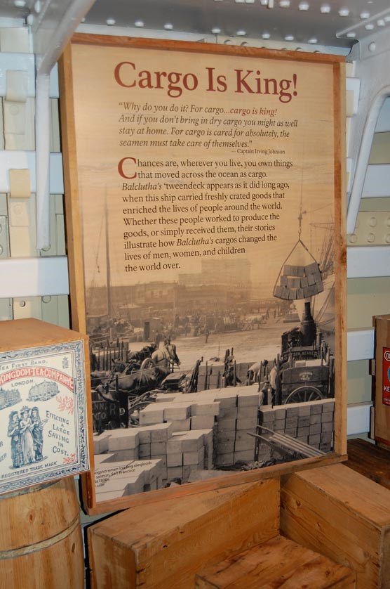 The introductory panel for the Cargo Is King! exhibit.