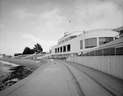 A view of the Bathhouse building looking to the east.