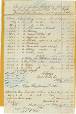 Scan of handwritten receipt