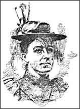 Sketch of Eliza Thorrold from the San Francisco Call, 1897. Collection: HDC 1113 Thorrold Family Papers, 1878-1945.