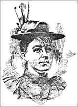Sketch of Eliza Thorrold from the San Francisco Call, 1897. Collection: HDC 1113 Thorrold Family Papers, 1878-1945.