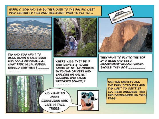 The second page of a comic about the park.