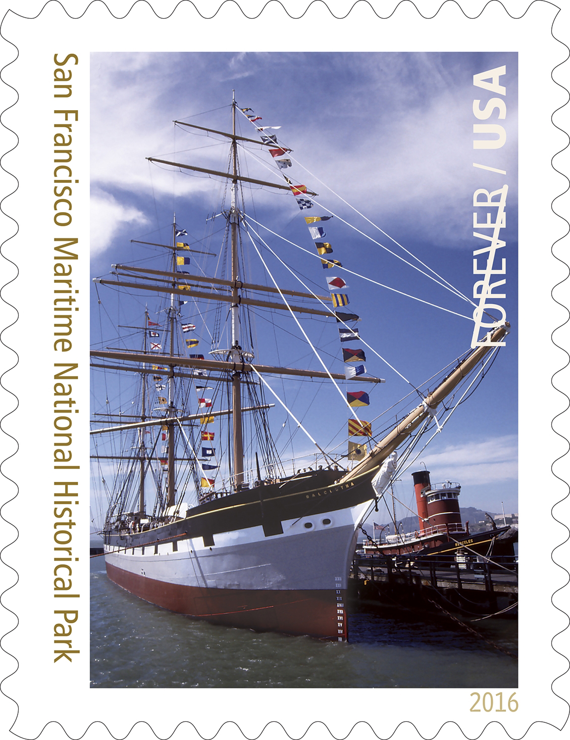 Stamp image: Balclutha, San Francisco Maritime National Historical Park