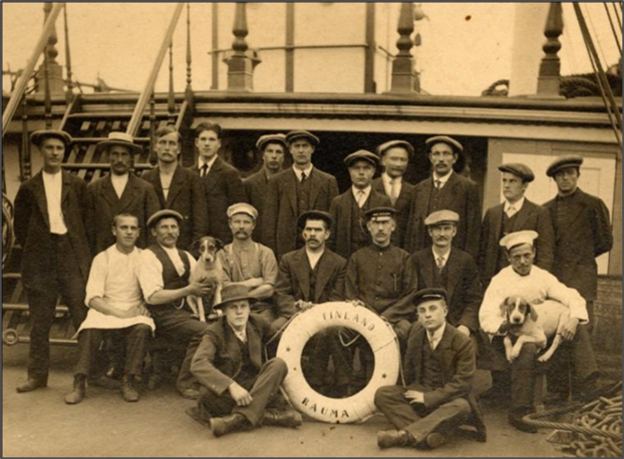 Sailors and their Pets: Men and their companion animals aboard early 20th-century Finnish sailing ships.