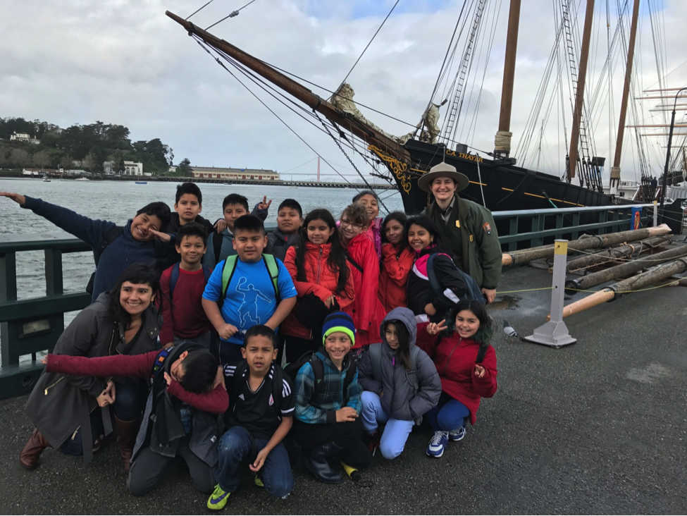Fourth Grade Class with Ranger Fourth Grade Class