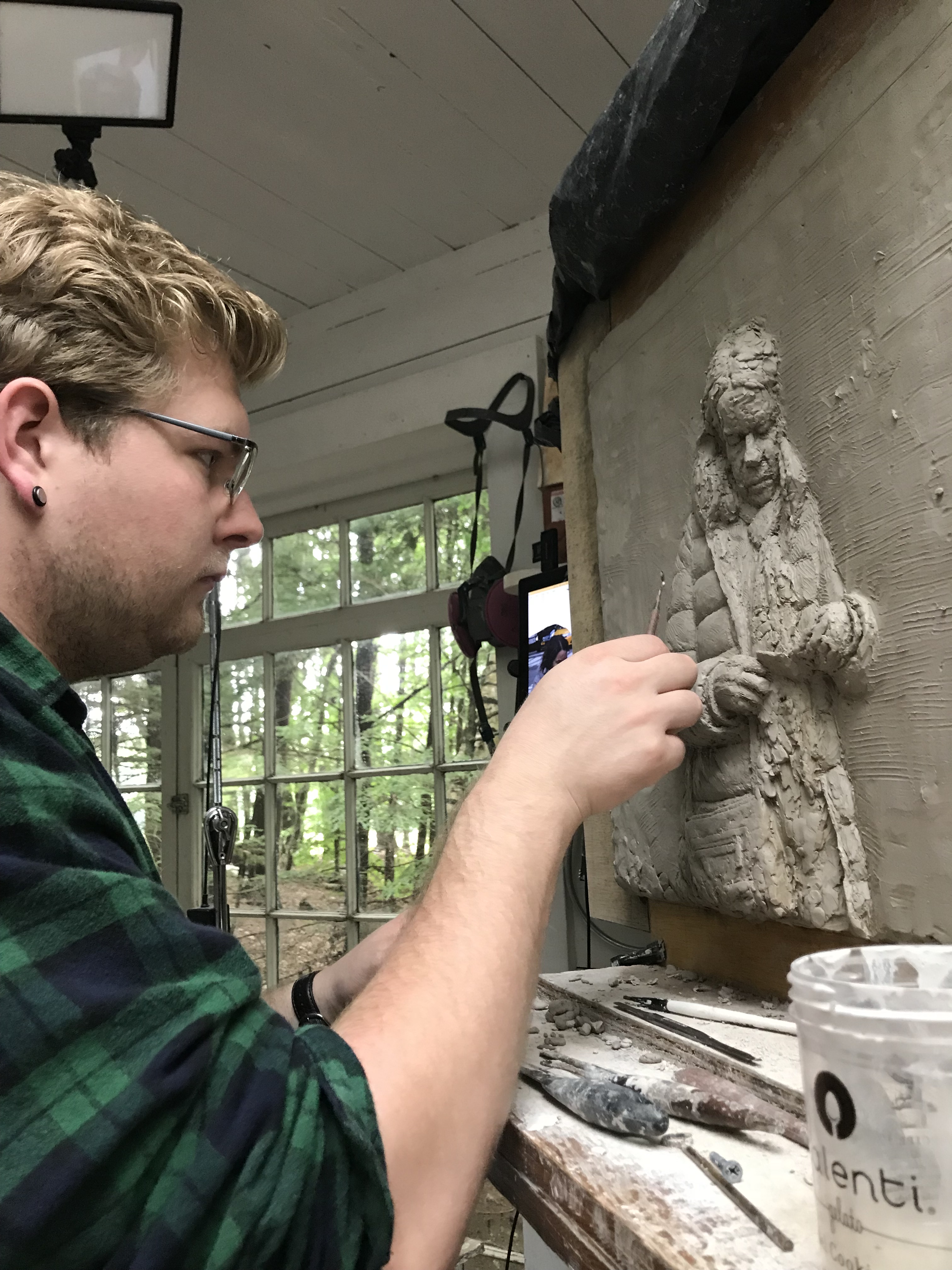 Dan Willig 2019 SIR at work with clay