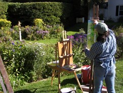 Artist in the Formal Garden Artist in the Formal Garden