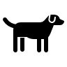 icon drawing of a dog