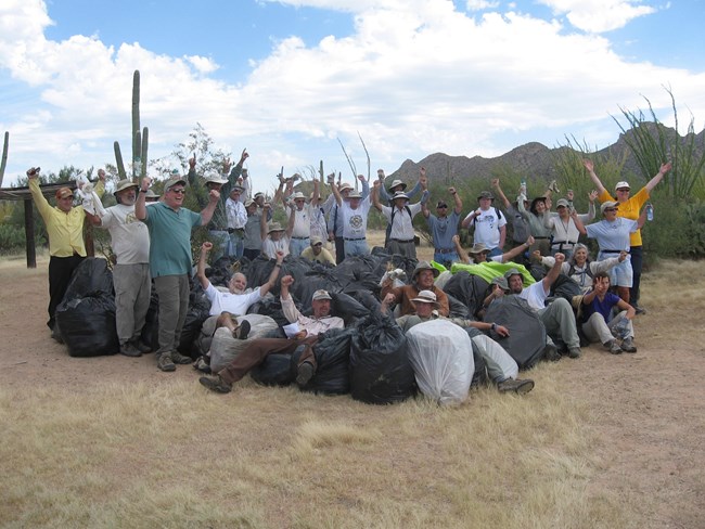 Successful buffelgrass pull
