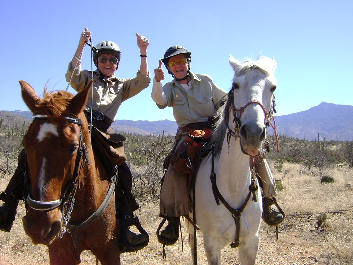Volunteers on horseback Volunteers on horseback