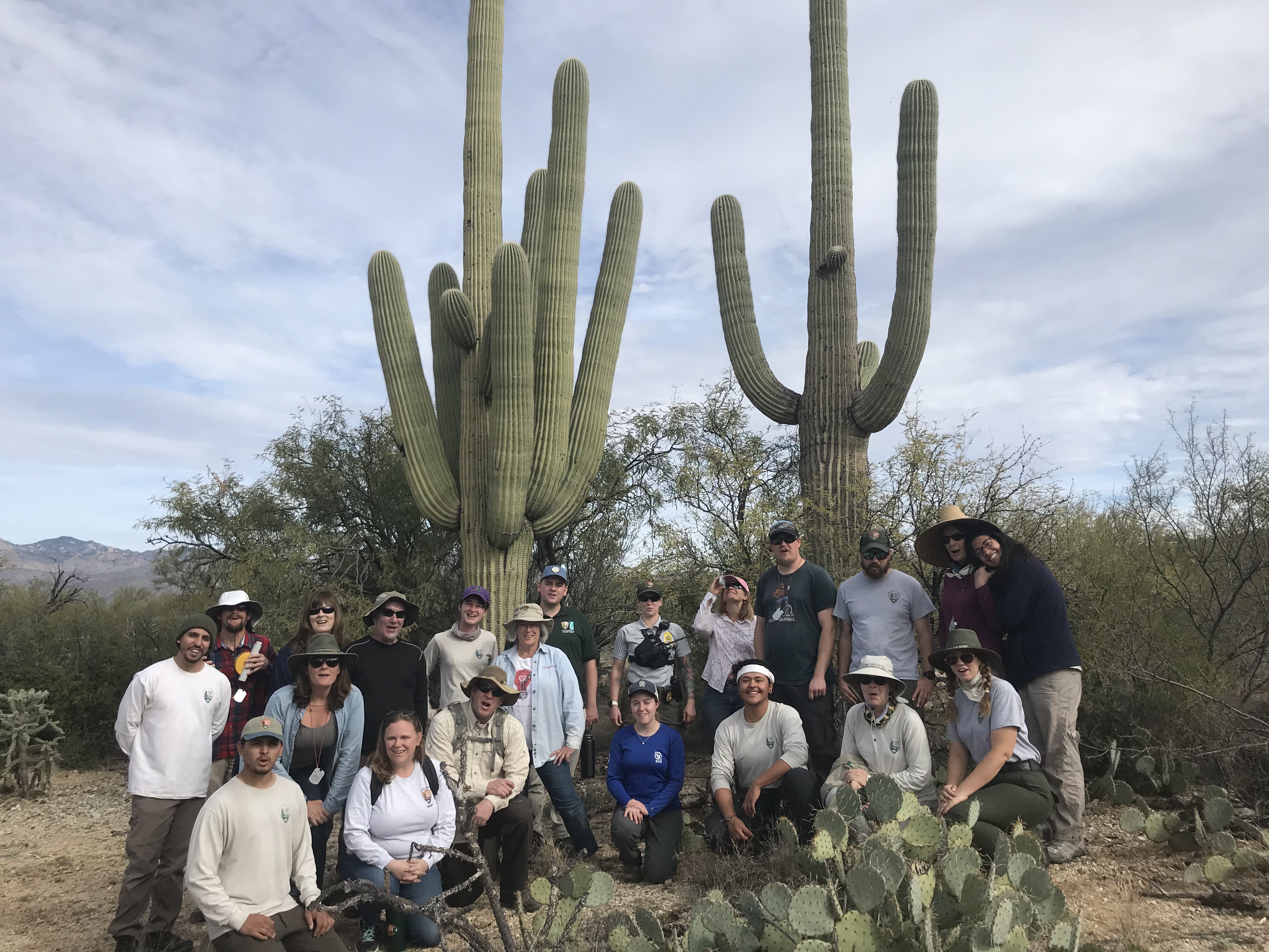 Group photo on the plot after the census