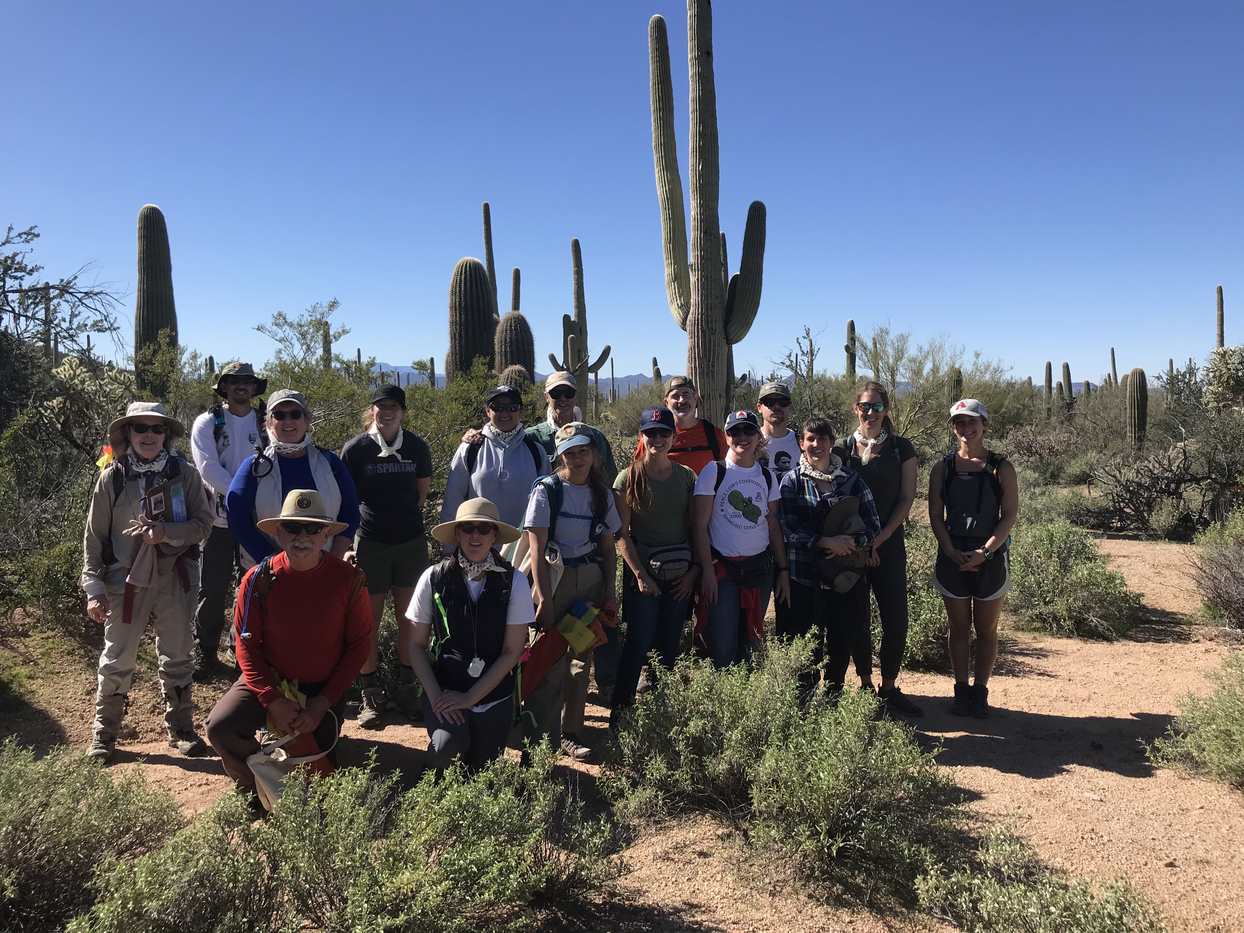 Volunteers and park staff group photo