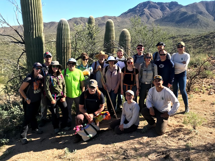 Group photo on the plot after the census.