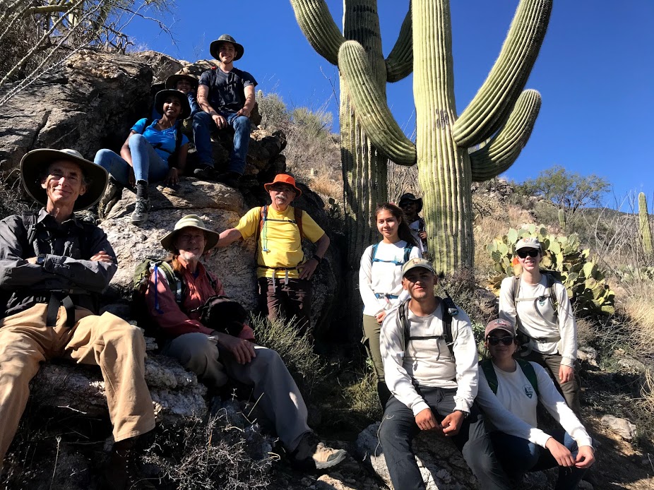 Friends of Dale Turner and park staff smiling for a group photo.