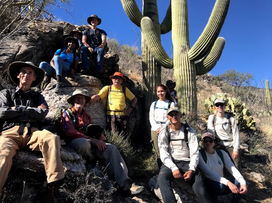 Friends of Dale Turner and park staff smiling for a group photo.