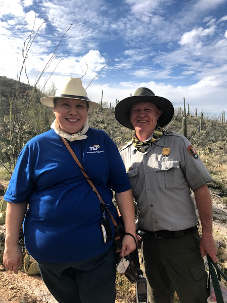 Don Swann with TEP volunteer.