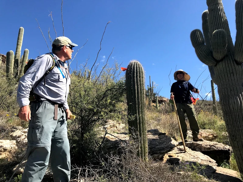 Adventure Scientists collecting field data Adventure Scientists collecting field data