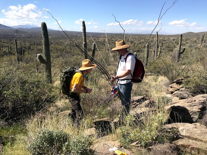 Adventure Scientists using GPS