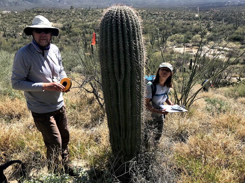 Adventure Scientist and park staff collect field data