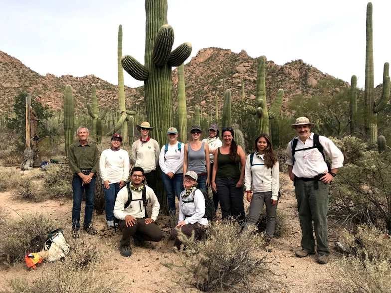 Group photo after the census Park volunteers and interns taking a group photo after the census
